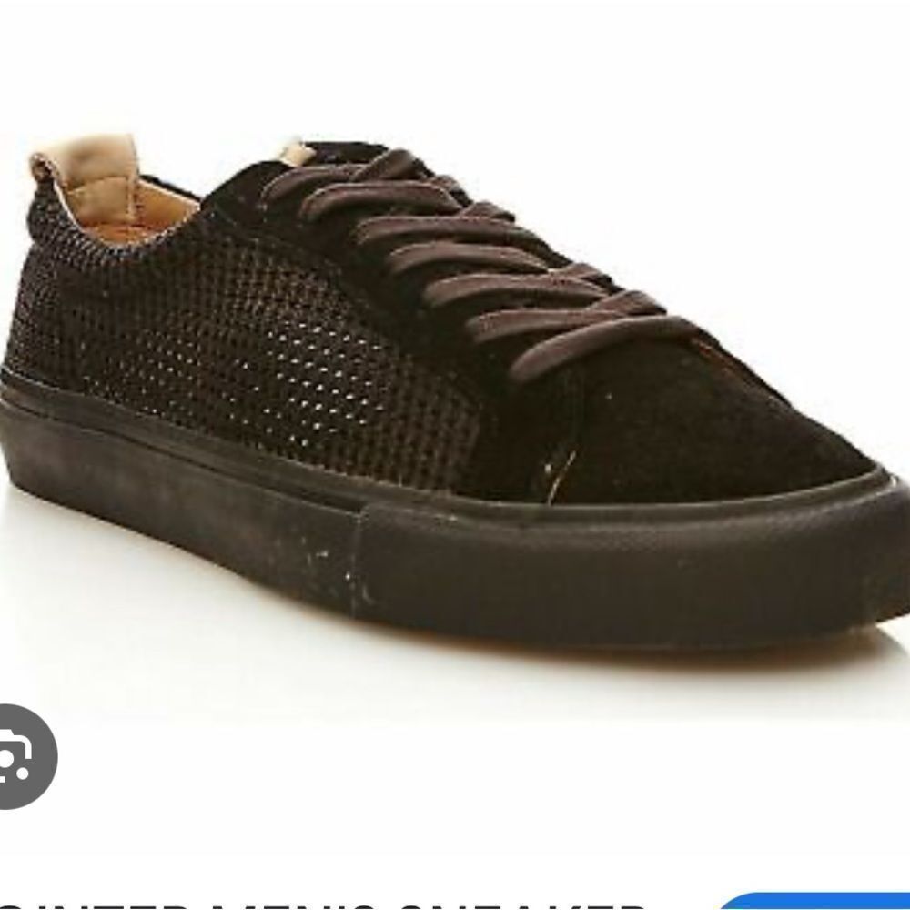 POINTER BLACK SNEAKERS.   LOW CUT, VULCANIZE SOLE.  NEW IN BOX